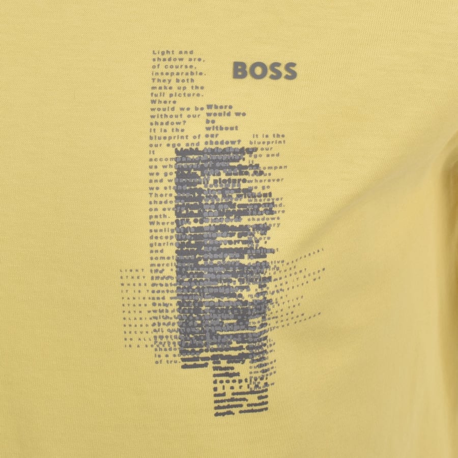 Image number 3 for BOSS TE Footprint T Shirt Yellow
