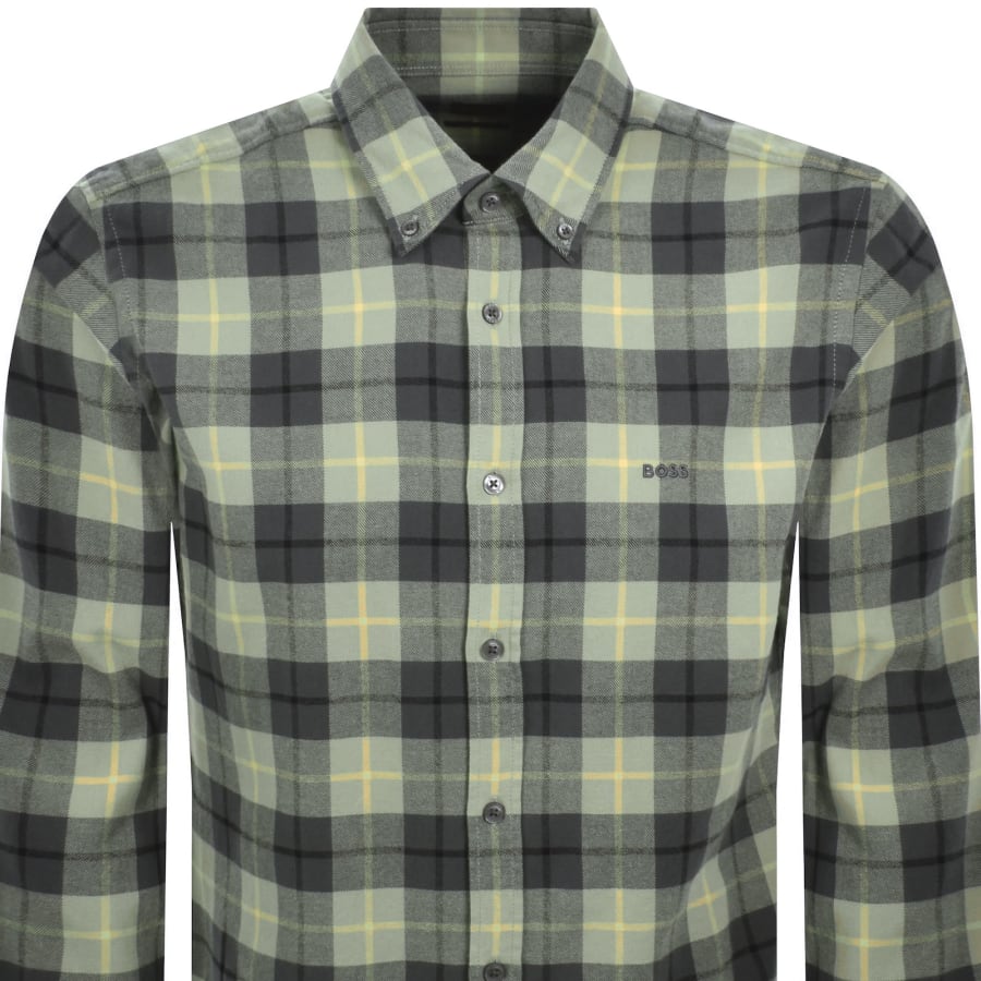 Image number 2 for BOSS Rickert Regular Fit Shirt Green