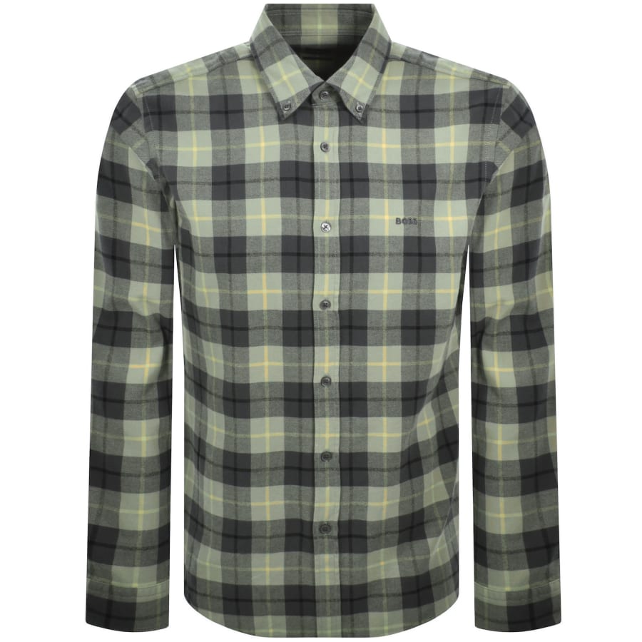 Image number 1 for BOSS Rickert Regular Fit Shirt Green