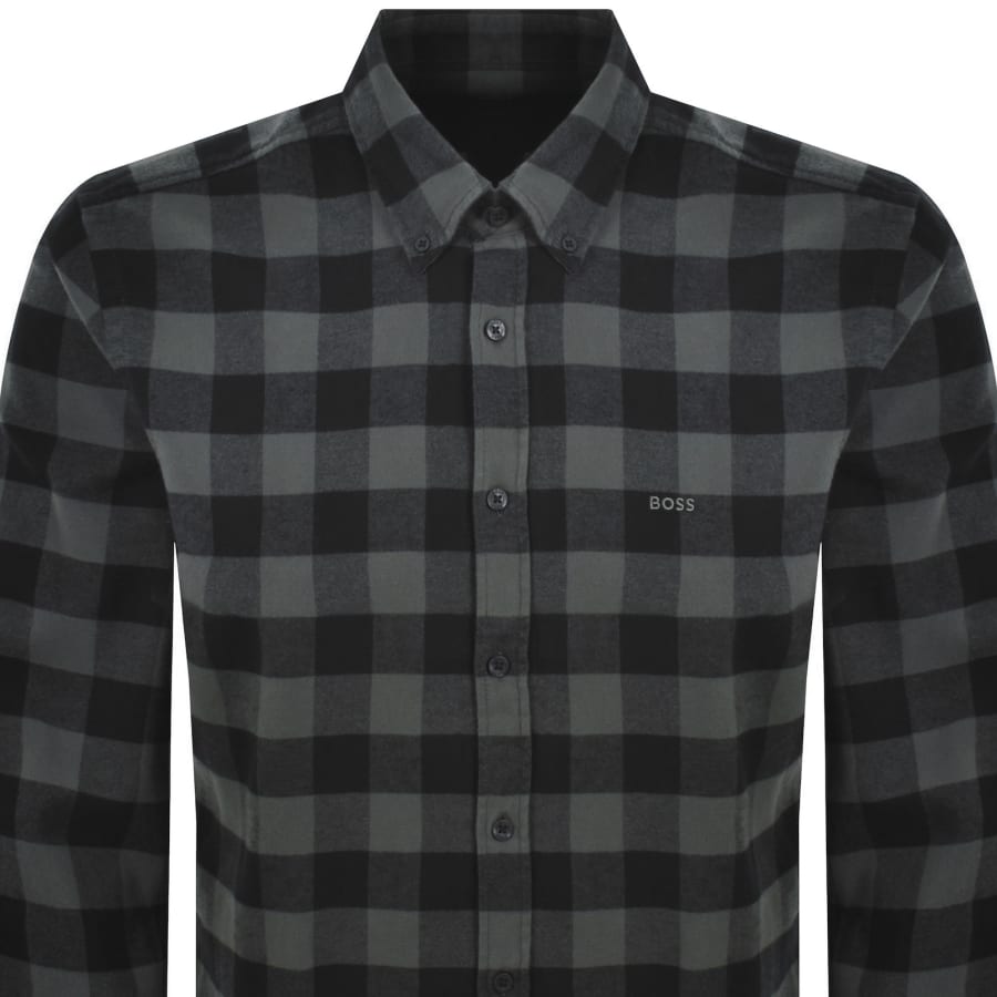 Image number 2 for BOSS Rickert Regular Fit Shirt Green