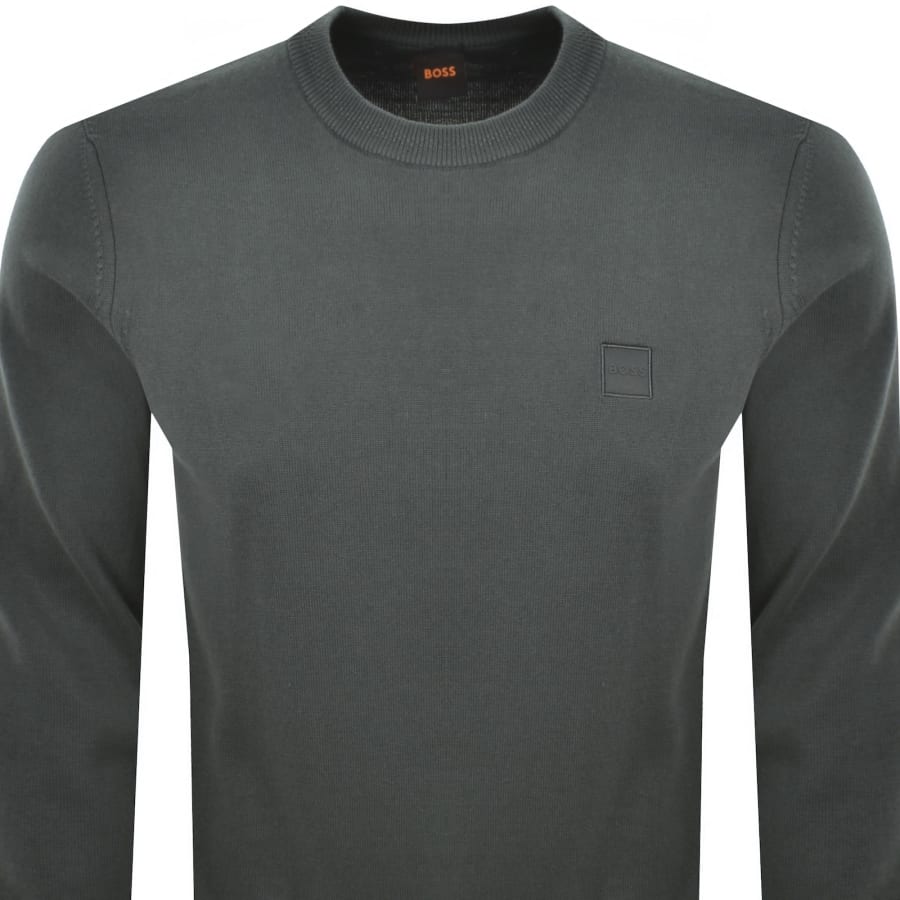 Image number 2 for BOSS Kanovano Knit Jumper Green
