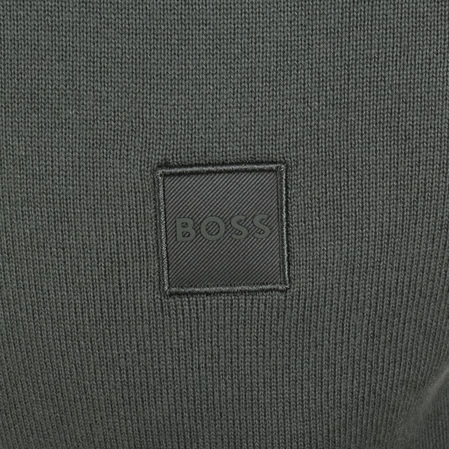 Image number 3 for BOSS Kanovano Knit Jumper Green