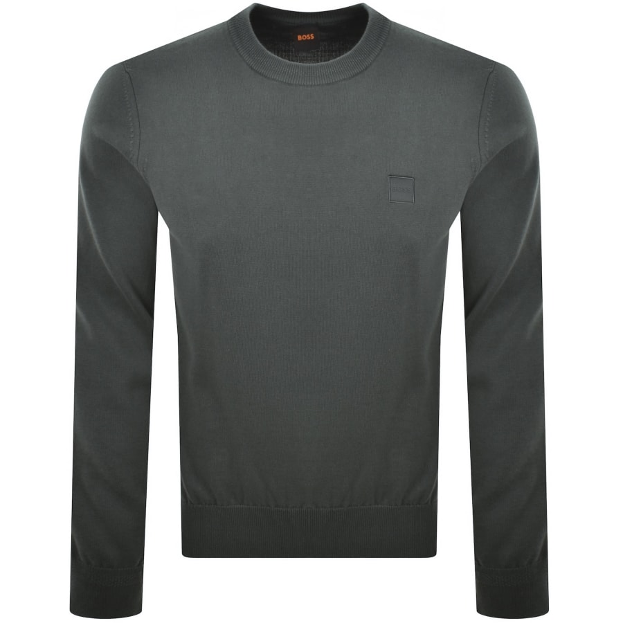Image number 1 for BOSS Kanovano Knit Jumper Green