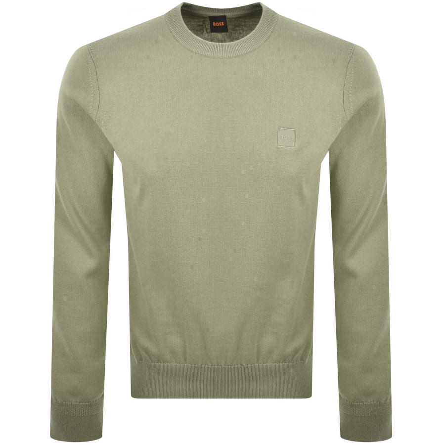 Image number 1 for BOSS Kanovano Knit Jumper Green