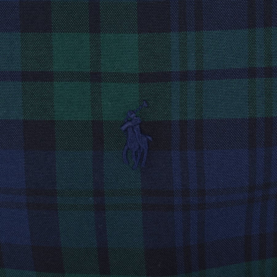 Image number 3 for Ralph Lauren Check Long Sleeved Shirt Navy