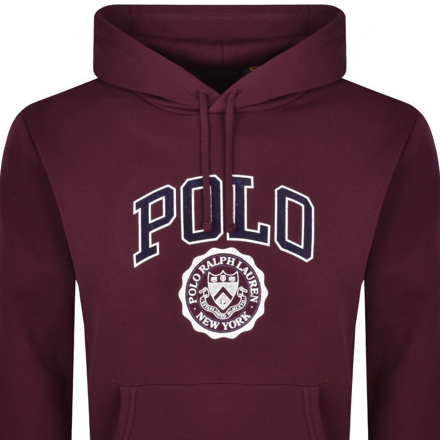 Image number 2 for Ralph Lauren Pullover Hoodie Red