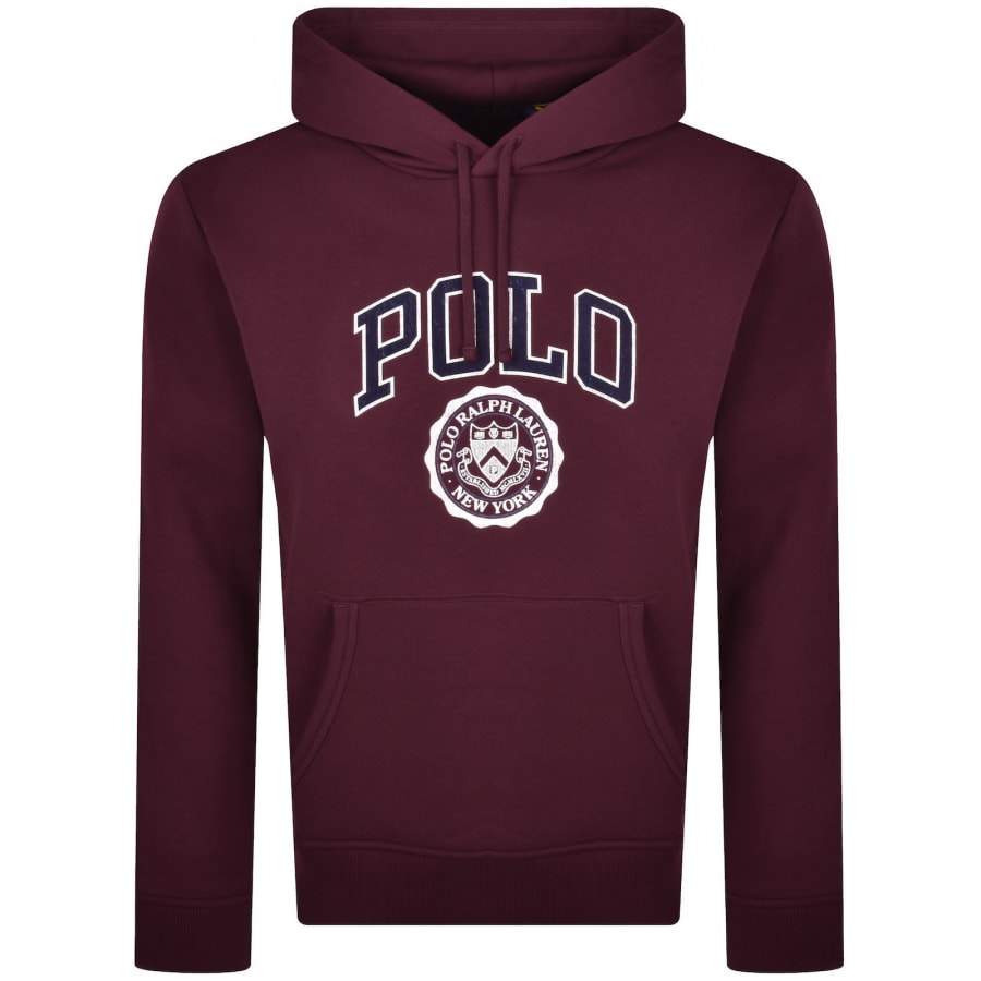 Image number 1 for Ralph Lauren Pullover Hoodie Red