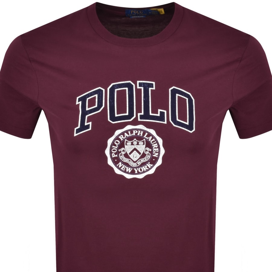 Image number 2 for Ralph Lauren Logo Crew Neck T Shirt Red