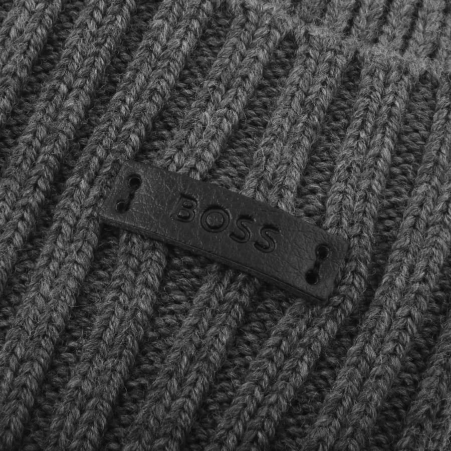Image number 3 for BOSS Fati Wool Beanie Medium Grey