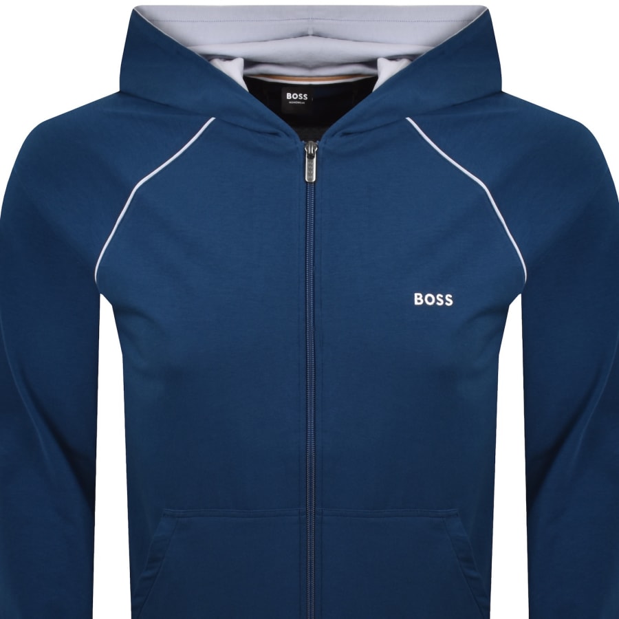Image number 2 for BOSS Mix And Match Full Zip Hoodie Blue