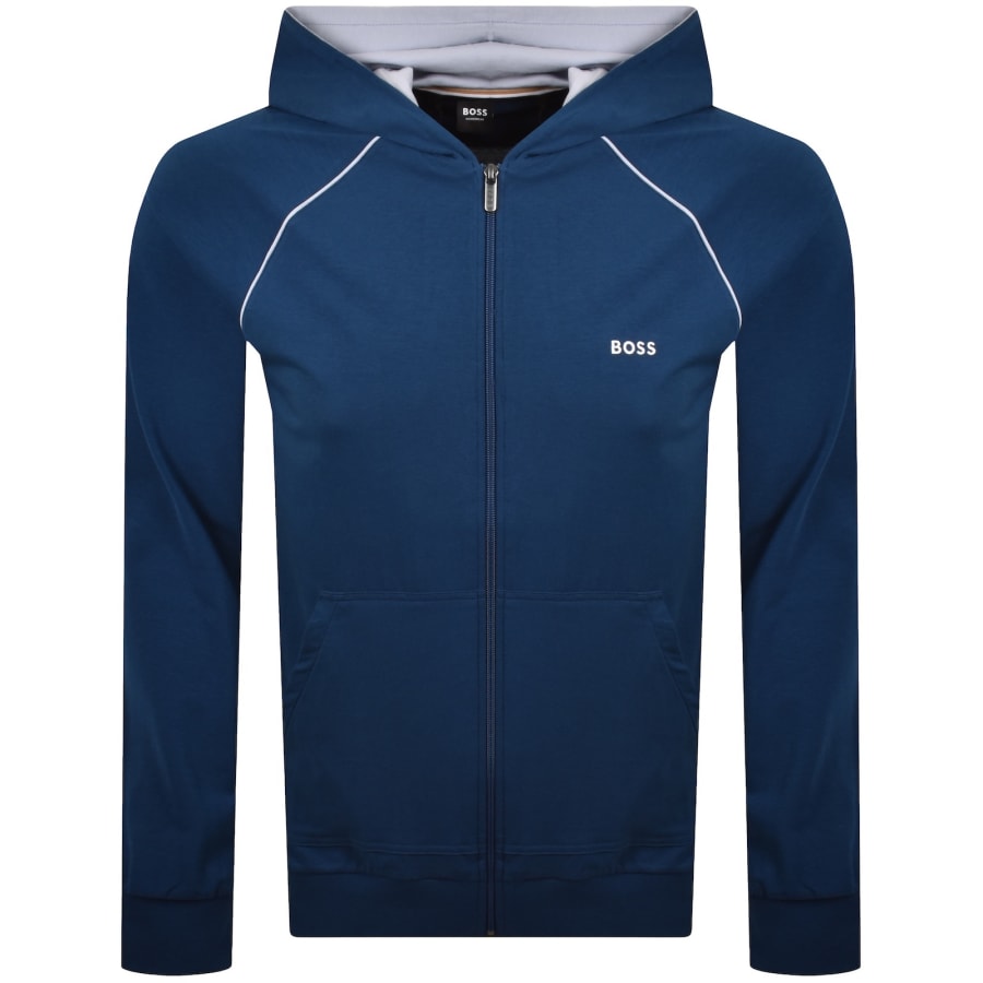 Image number 1 for BOSS Mix And Match Full Zip Hoodie Blue