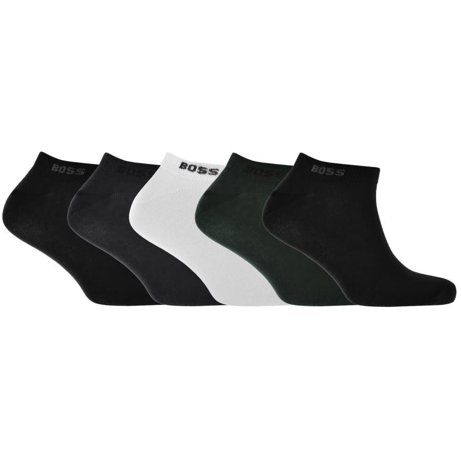 Image number 1 for BOSS 5 Pack Ankle Socks Multi