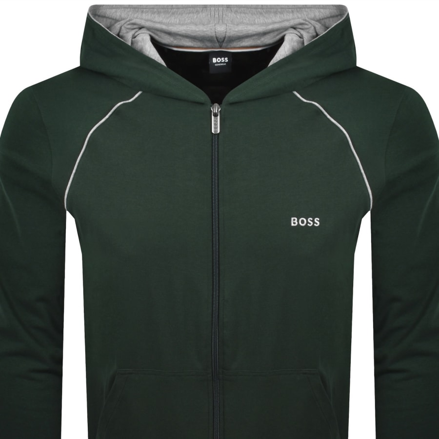Image number 2 for BOSS Mix And Match Full Zip Hoodie Green