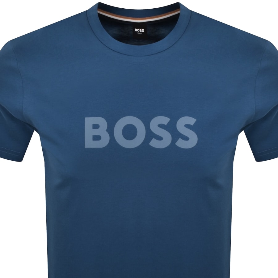Image number 2 for BOSS Beachwear Logo T Shirt Blue