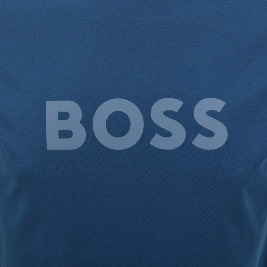 Image number 3 for BOSS Beachwear Logo T Shirt Blue