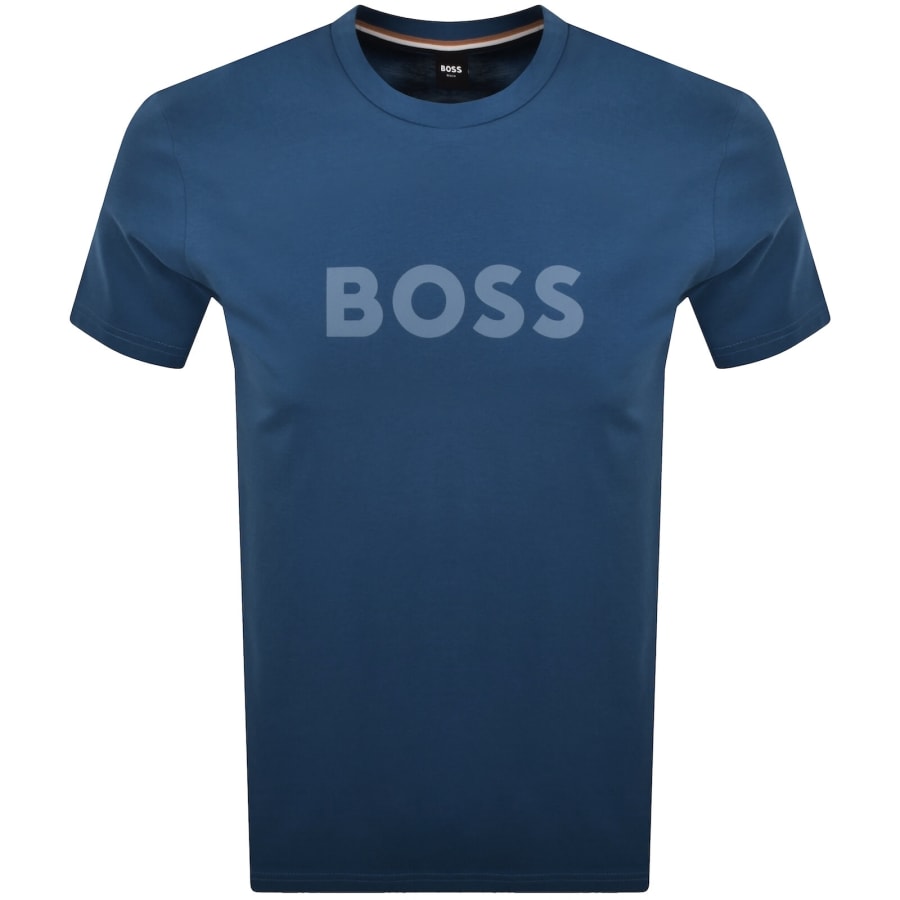 Image number 1 for BOSS Beachwear Logo T Shirt Blue