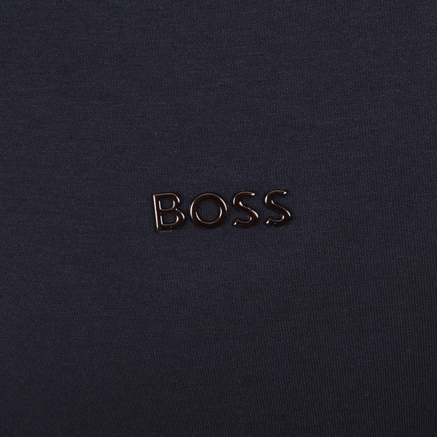 Image number 3 for BOSS Sense Quarter Zip Sweatshirt Navy