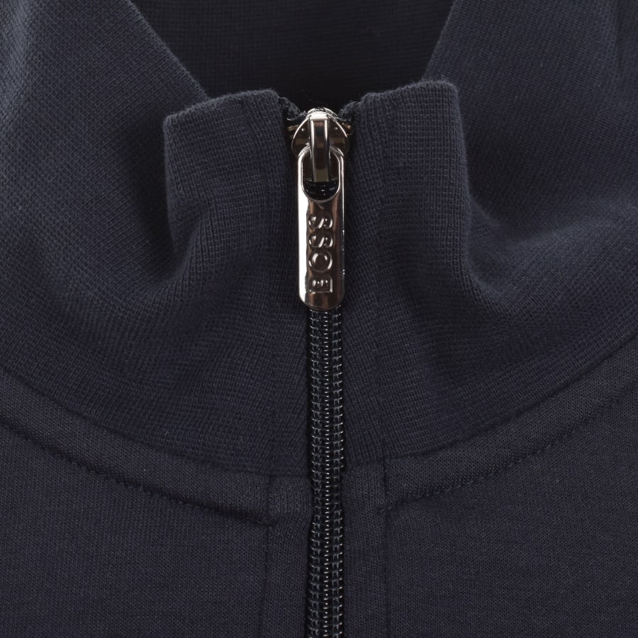 Image number 4 for BOSS Sense Quarter Zip Sweatshirt Navy
