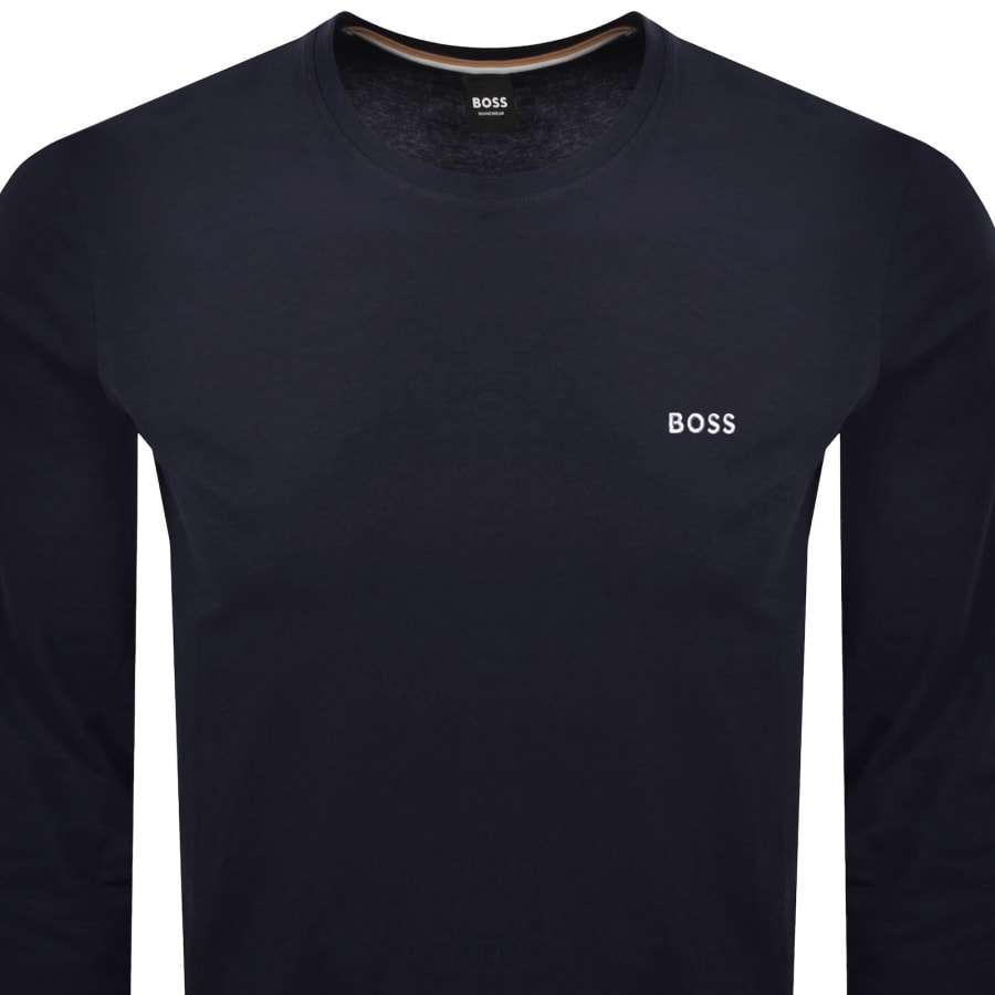 Image number 2 for BOSS Mix And Match Long Sleeve T Shirt Blue