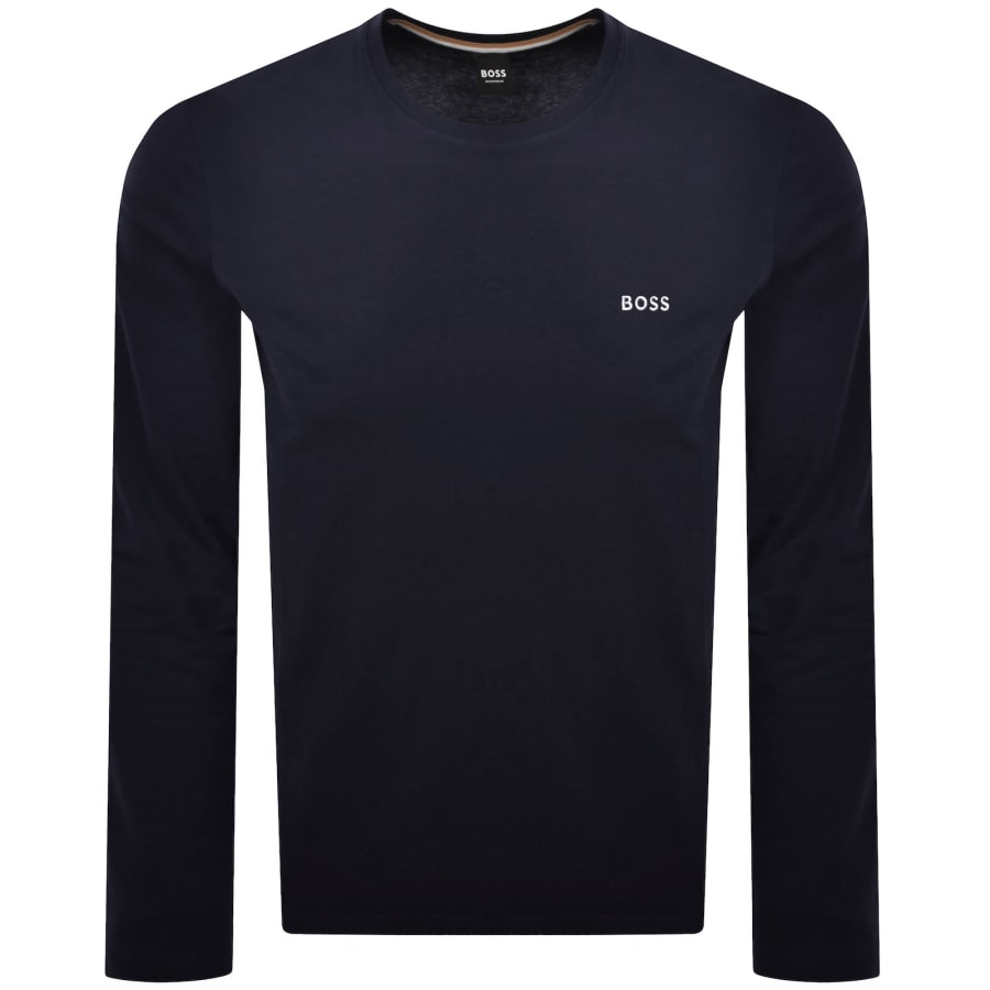 Image number 1 for BOSS Mix And Match Long Sleeve T Shirt Blue