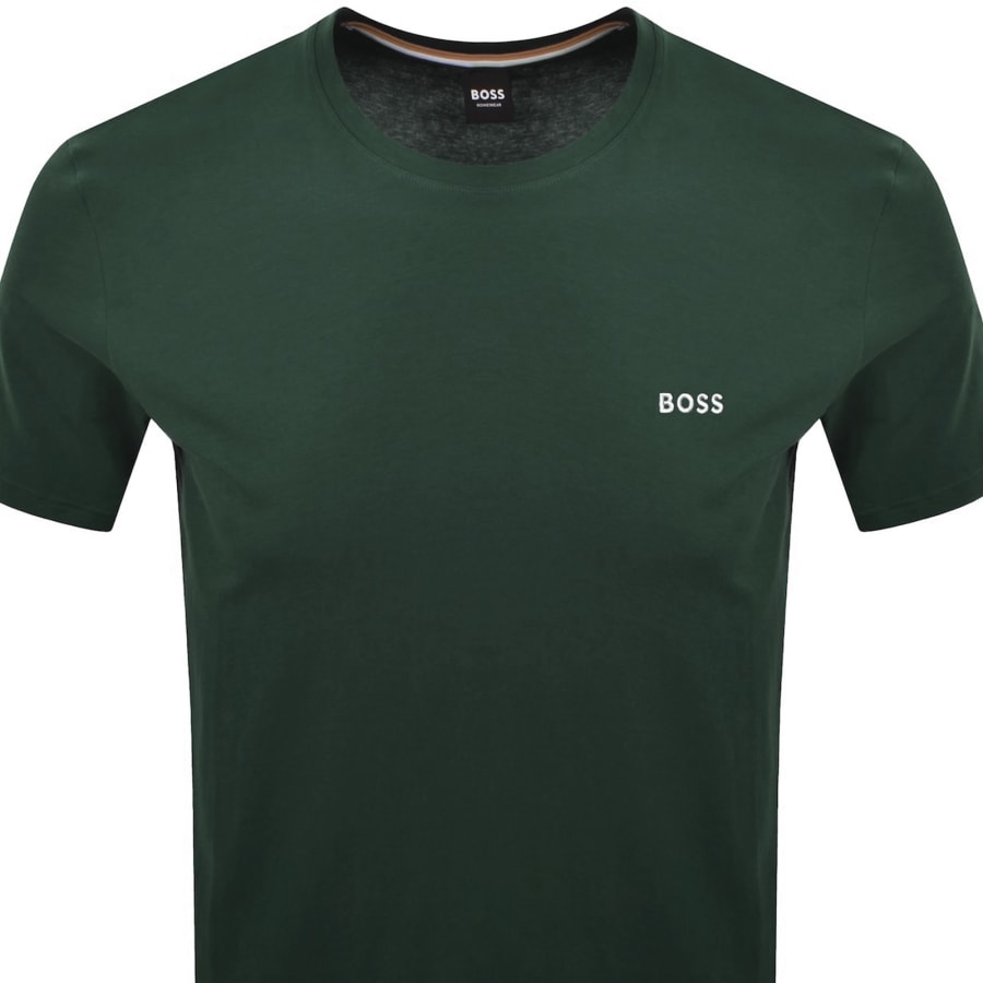 Image number 2 for BOSS Mix And Match T Shirt Dark Green