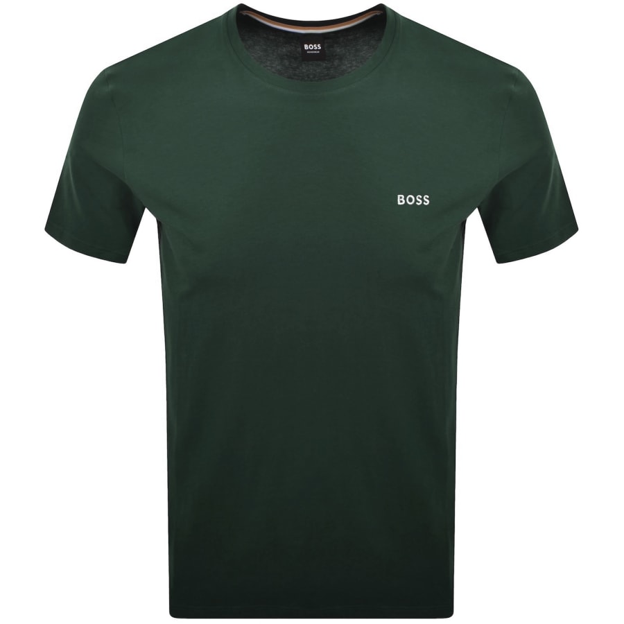 Image number 1 for BOSS Mix And Match T Shirt Dark Green