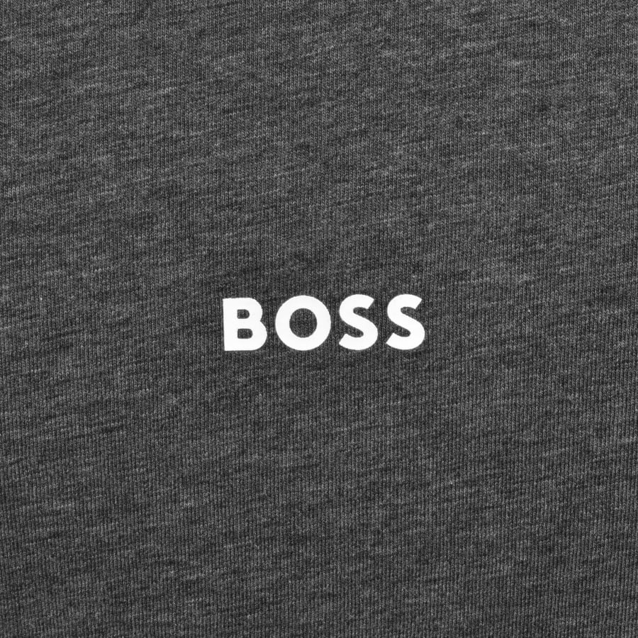 Image number 3 for BOSS Unique Long Sleeve T Shirt Grey