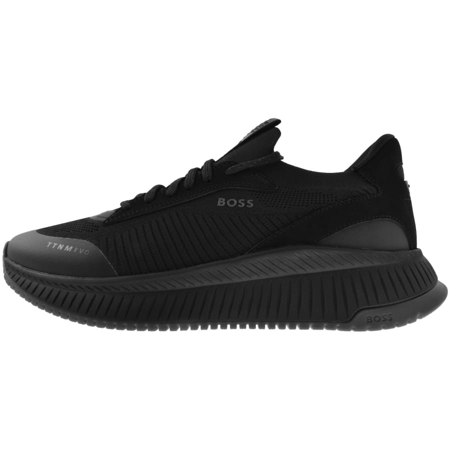 Image number 1 for BOSS Titanium EVO Runner Trainers Black