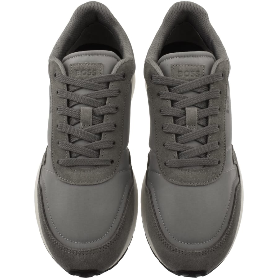 Image number 3 for BOSS Vinston Runner Trainers Medium Grey