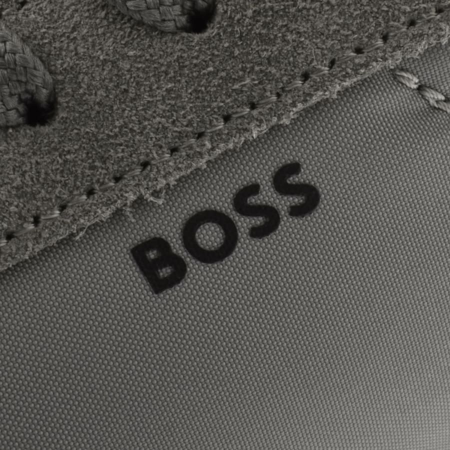 Image number 4 for BOSS Vinston Runner Trainers Medium Grey