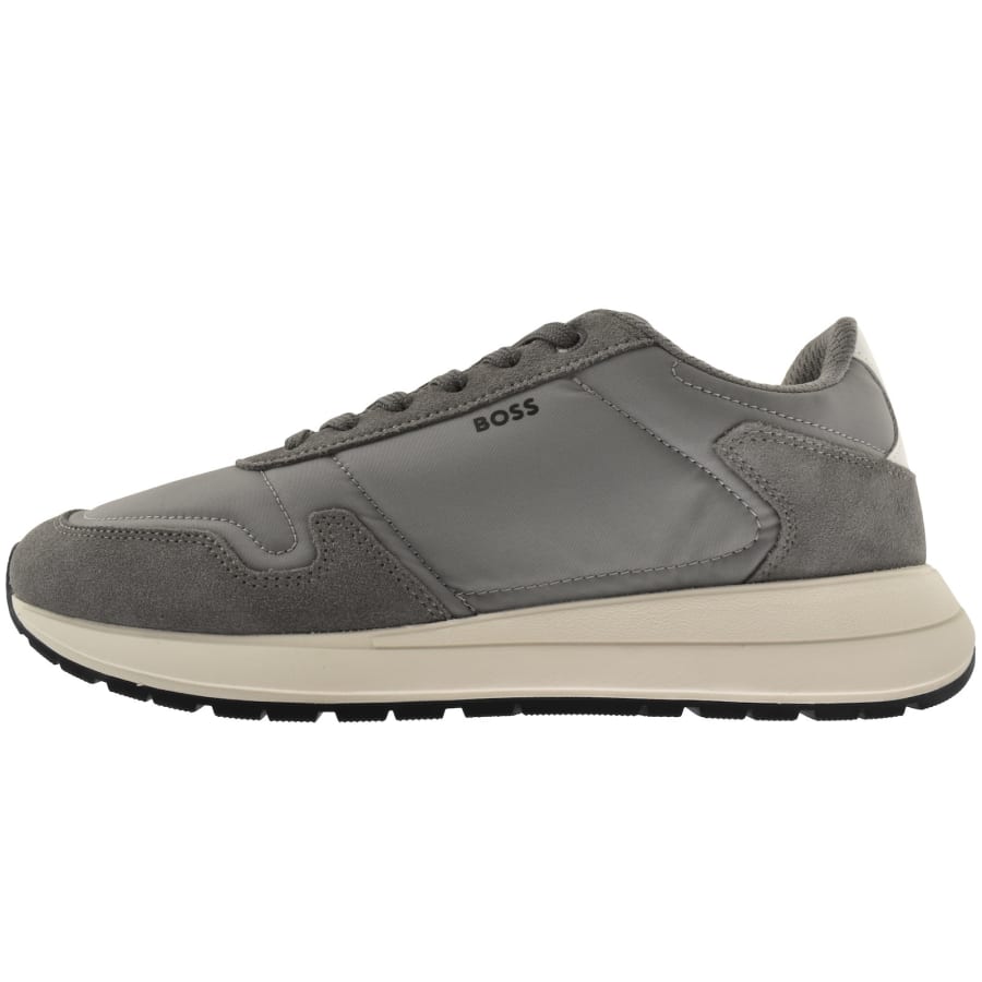 Image number 1 for BOSS Vinston Runner Trainers Medium Grey