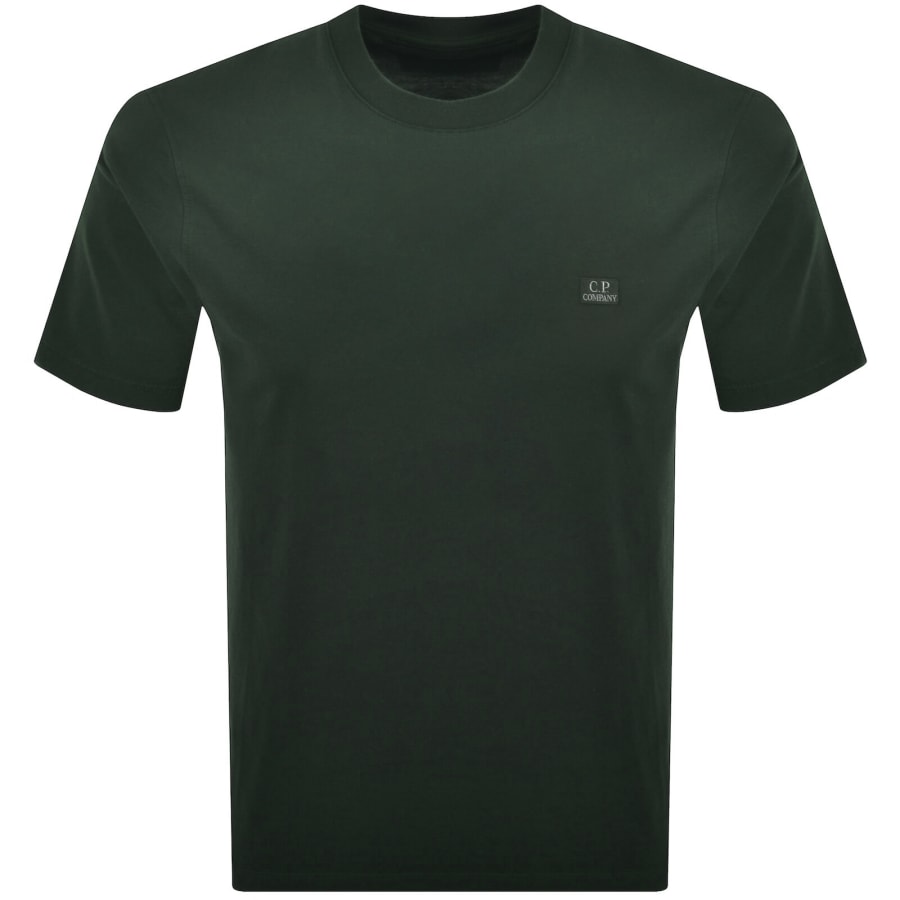 Image number 1 for CP Company Logo Patch T Shirt Green