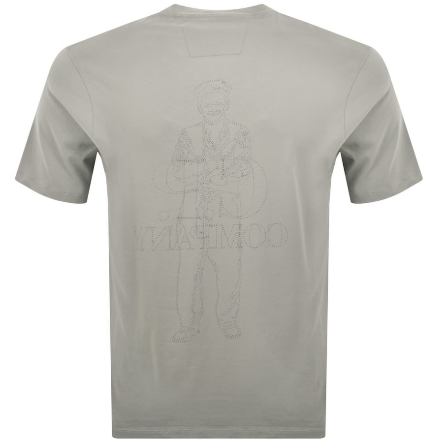 Image number 5 for CP Company Comfort Logo T Shirt Flint Grey