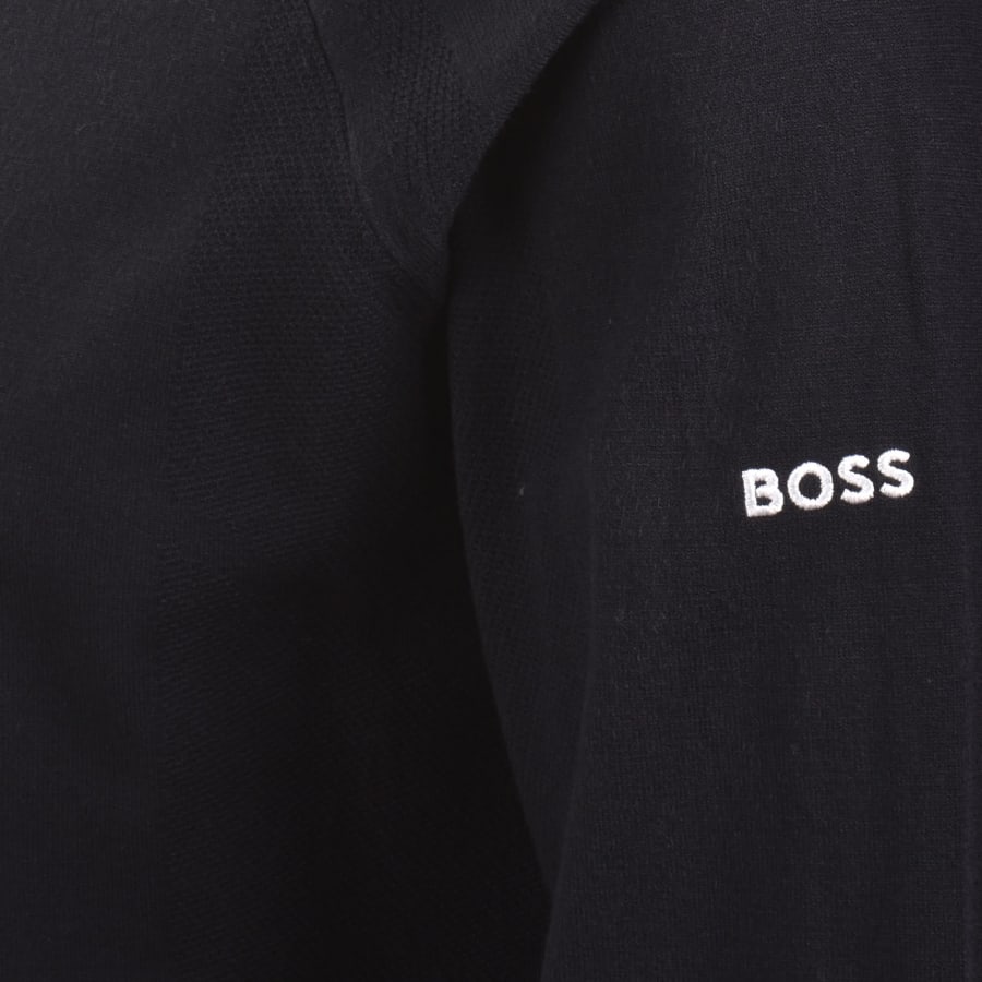 Image number 3 for BOSS GOC Rank Crew Neck Knit Jumper Navy