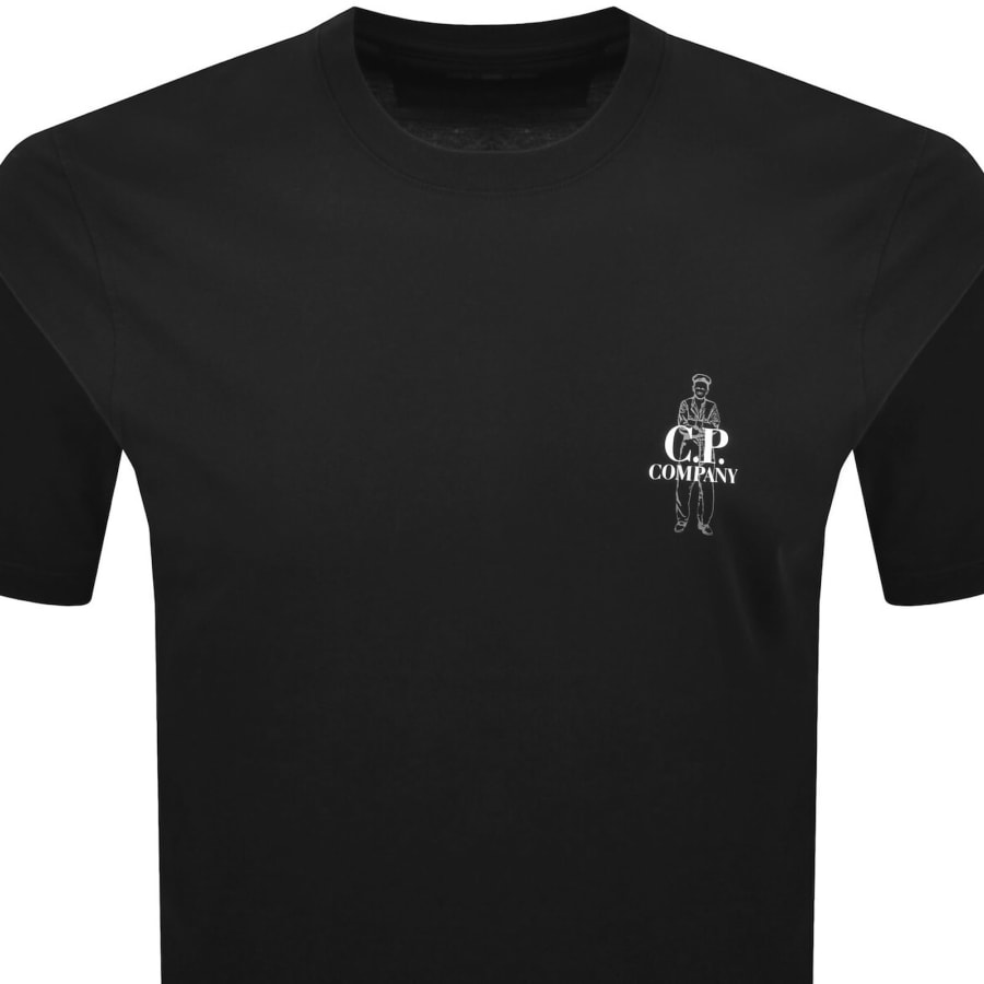 Image number 3 for CP Company Comfort Logo T Shirt Black
