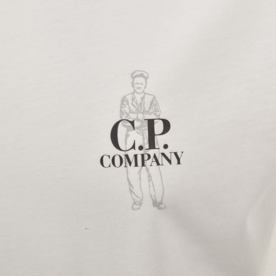Image number 4 for CP Company Comfort Logo T Shirt White