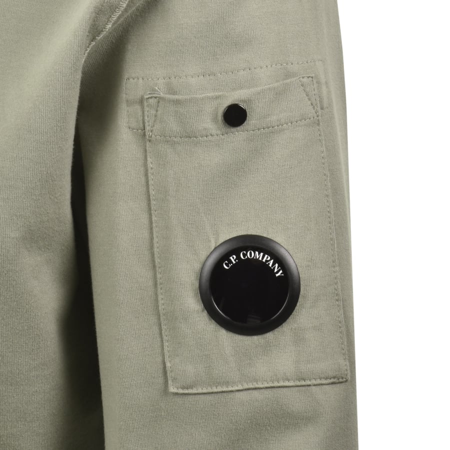 Image number 4 for CP Company Long Sleeve Lens T Shirt Grey