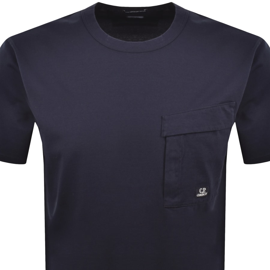 Image number 2 for CP Company Short Sleeve Pocket T Shirt Navy
