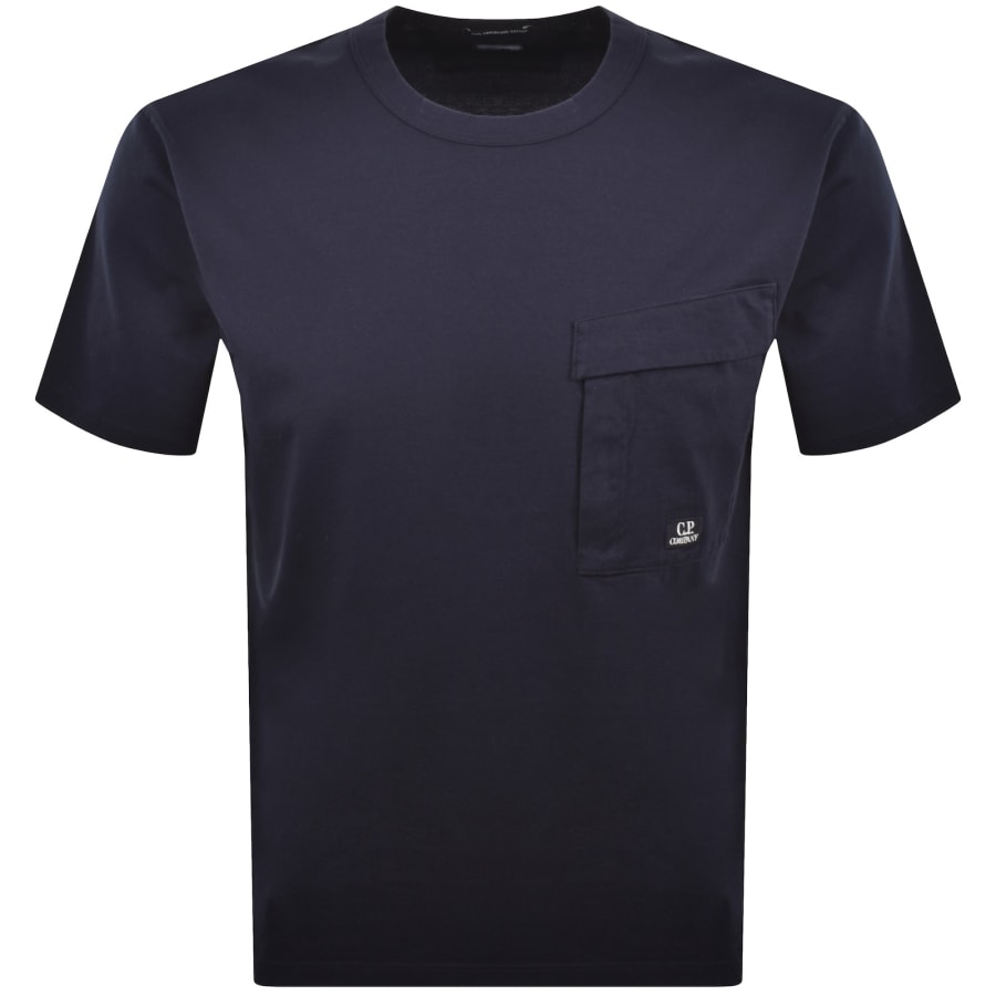 Image number 1 for CP Company Short Sleeve Pocket T Shirt Navy