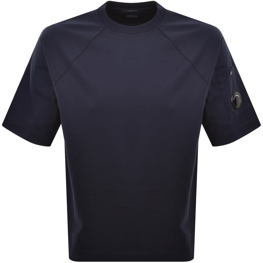 Image number 2 for CP Company Short Sleeve Lens T Shirt Navy