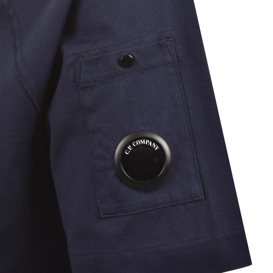 Image number 4 for CP Company Short Sleeve Lens T Shirt Navy