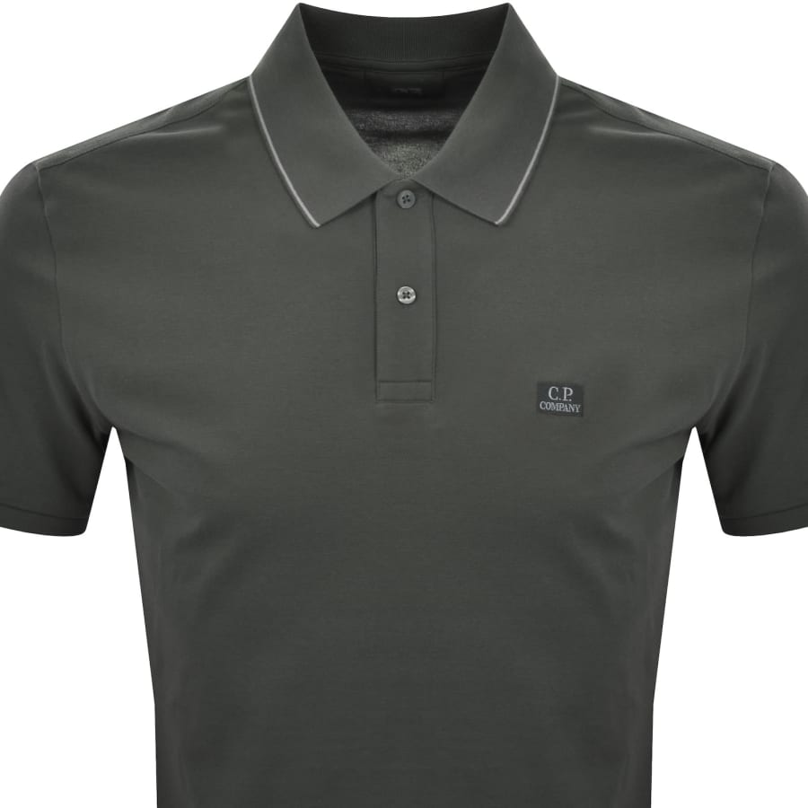 Image number 2 for CP Company Polo T Shirt Raven Grey