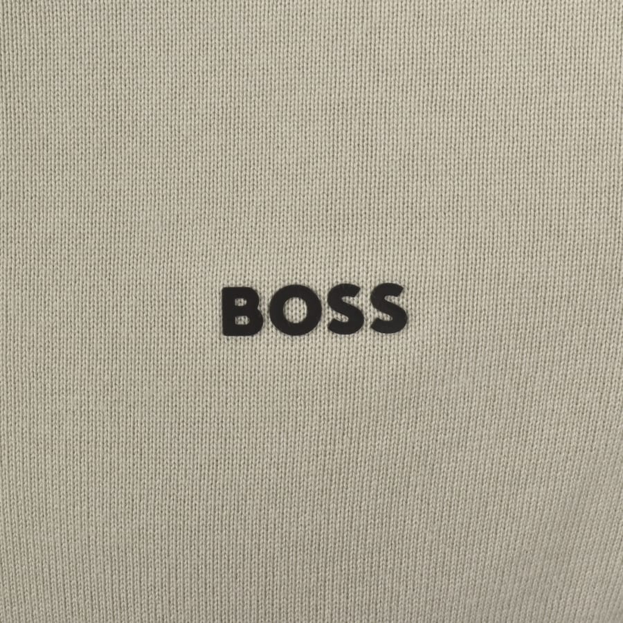 Image number 3 for BOSS Ever X Quarter Zip Jumper Beige