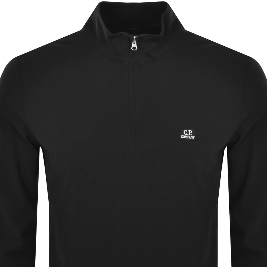 Image number 2 for CP Company Long Sleeve Polo T Shirt Black