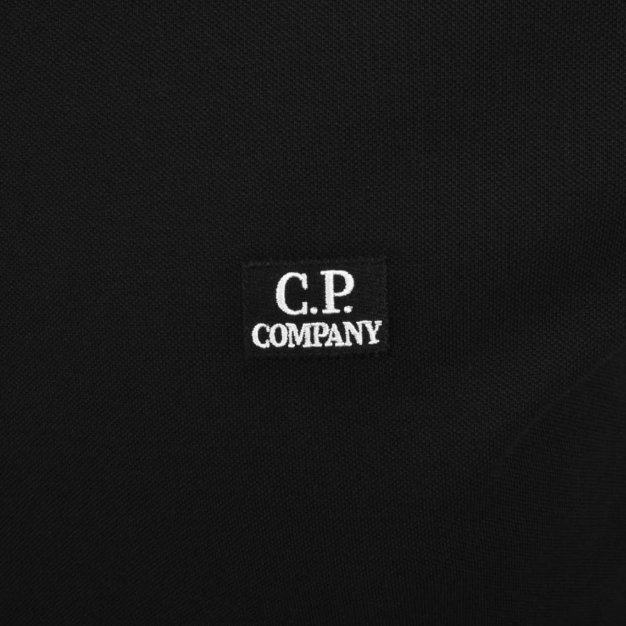 Image number 3 for CP Company Long Sleeve Polo T Shirt Black