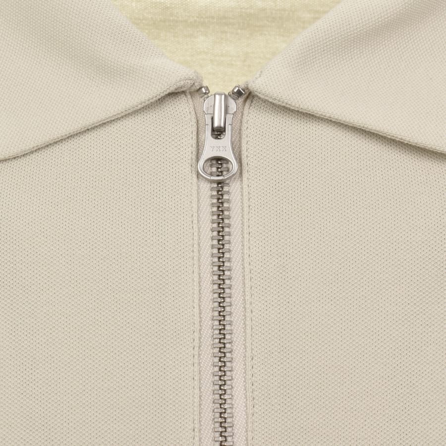 Image number 4 for CP Company Long Sleeve Polo T Shirt Beige
