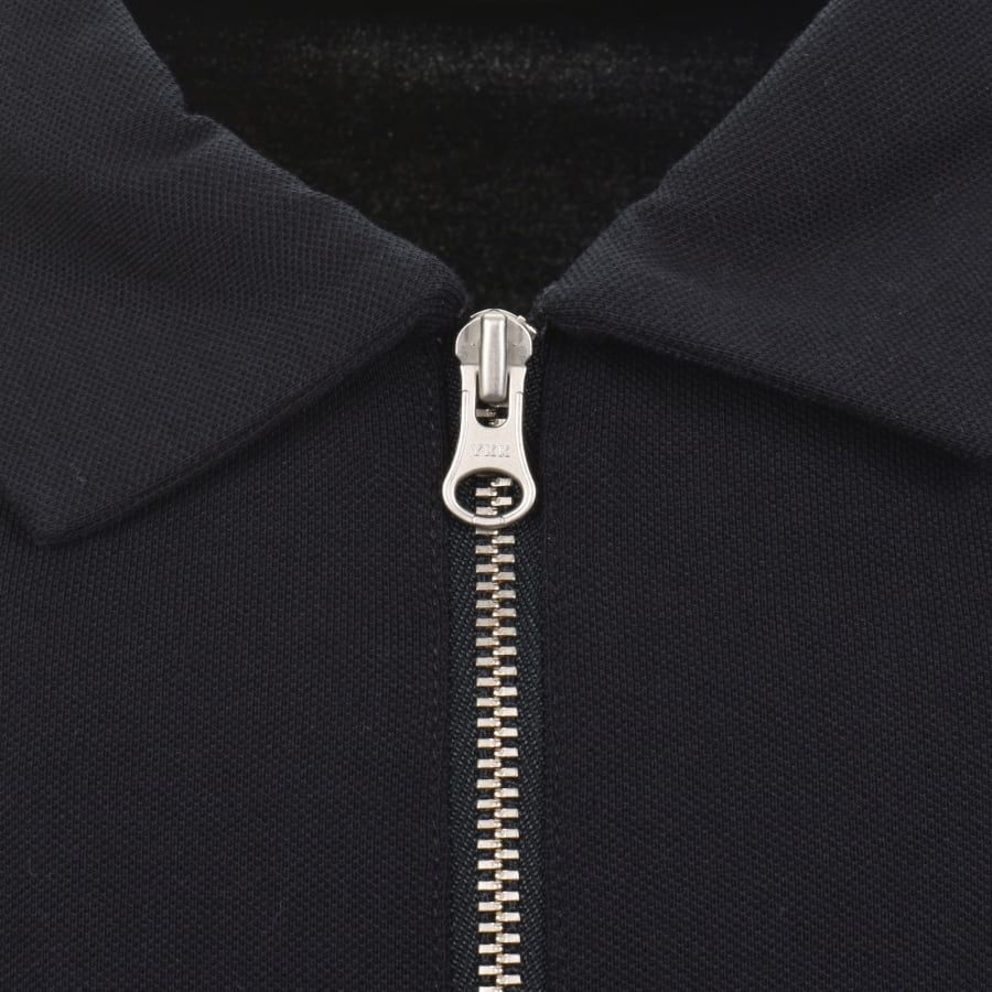 Image number 4 for CP Company Long Sleeve Polo T Shirt Navy