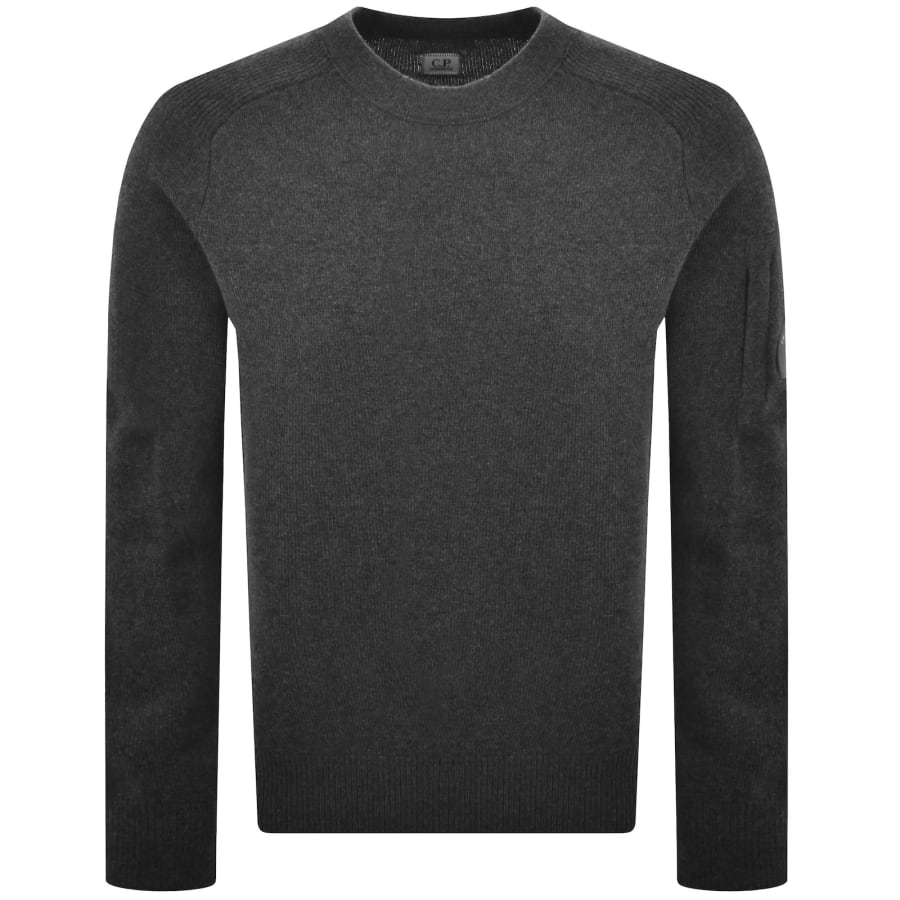 Image number 2 for CP Company Knit Jumper Grey
