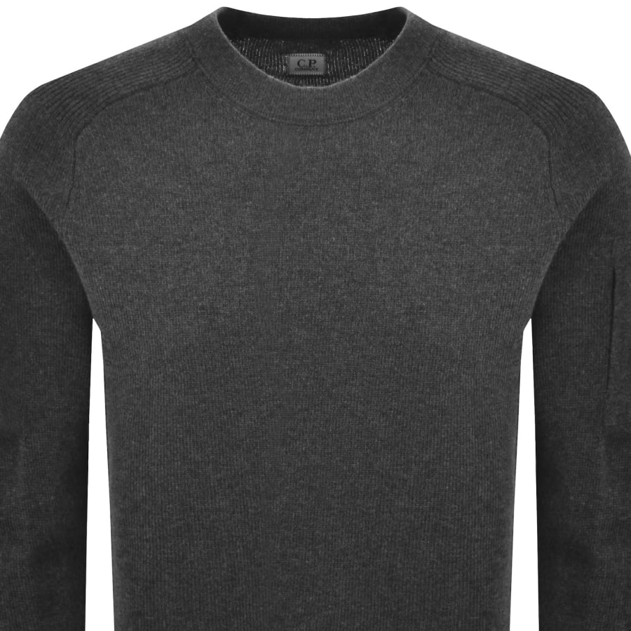 Image number 3 for CP Company Knit Jumper Grey