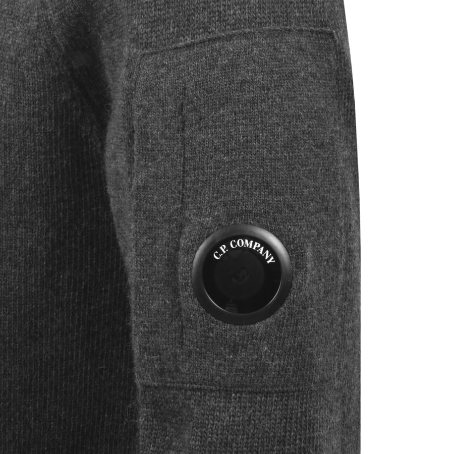 Image number 4 for CP Company Knit Jumper Grey